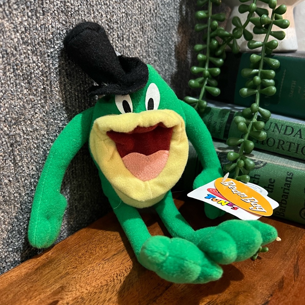 Vtg Looney Tunes J FROG Warner Bros. Applause 9" Bean Bag NWT 1997